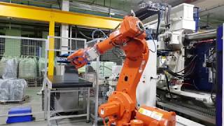 ABB 6640 robot on Injection Molding machine