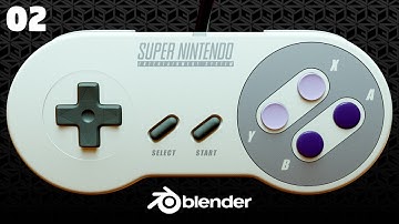 Blender Course | SNES Controller 02: The Back Base Mesh