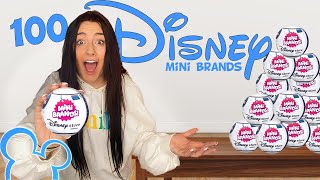 Unboxing 100 *NEW* Disney Store Mini Brands!! *INSANE RARE MYSTERY FINDS!!