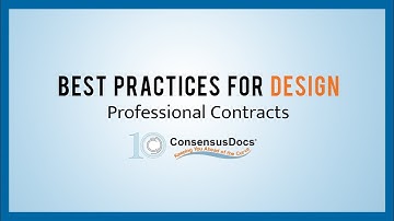 Best Practices for Design Professional Contracts