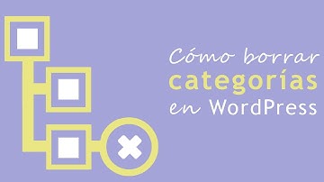 Cómo borrar categorías en WordPress