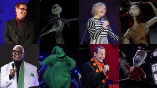 Video thumbnail of "The Nightmare Before Christmas | Voice Cast | Live vs Animation | Side By Side Comparison"