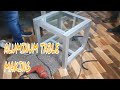 How to make indoor aluminum table ps interior