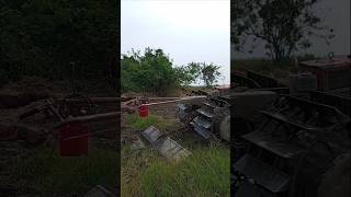 Traktor roda apung pindah lahan #kubota #traktortangan #yanmar #farming #traktorsawah