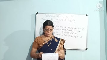 INCOME TAX AND GST(6TH SEM BCOM) MODULE -3 -UNIT- 3 - TIME AND PLACE OF SUPPLY /TYPES OF SUPPLY