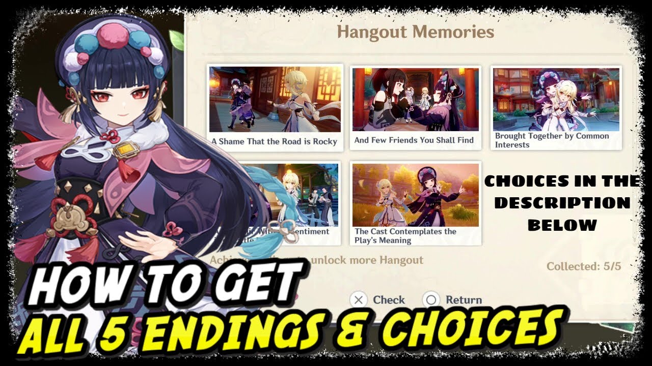 Yun Jin's Hangout Event All 5 Endings & All Choices Genshin Impact