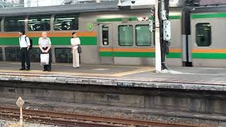 E233系3000番台・E231系1000番台ヤマU629編成+コツS-10編成大宮駅発車