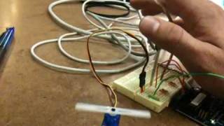 Flex sensor controlling a servo