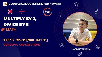 Multiply by 2, divide by 6 | Codeforces | @TLE_Eliminators 