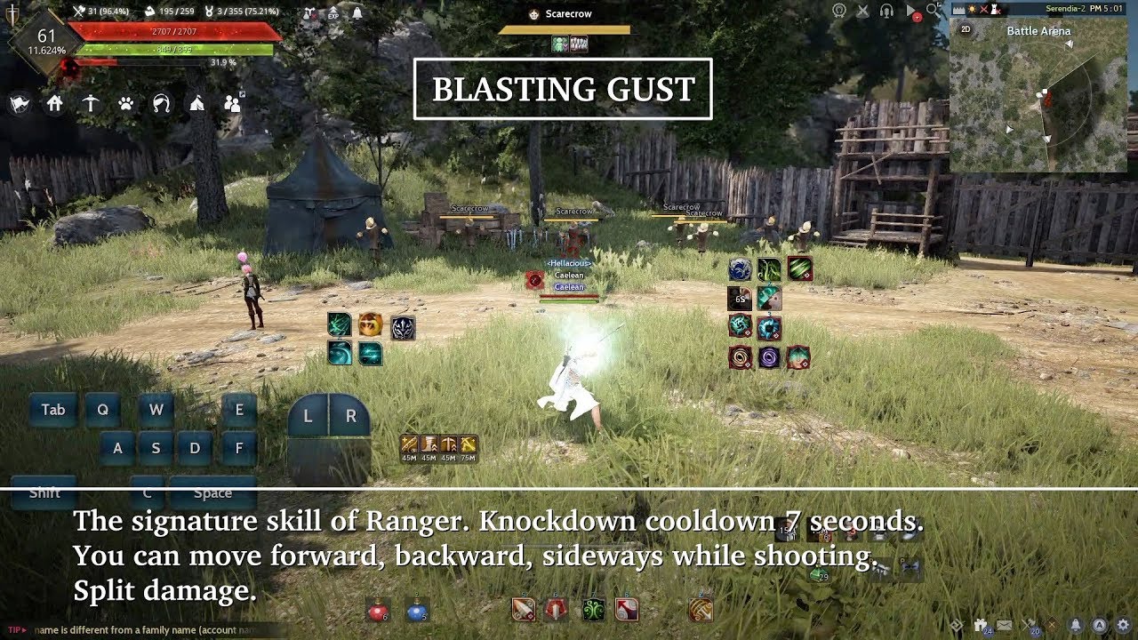 Black Desert Online Ranger Skills / Movement / Combo YouTube