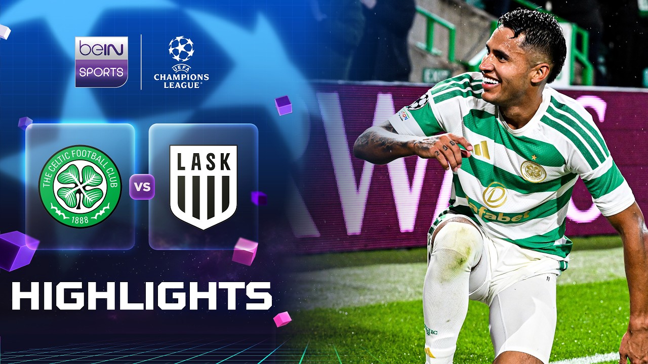 Celtic 3-0 LASK | Champions League 26/27 Play-offs Match Highlights