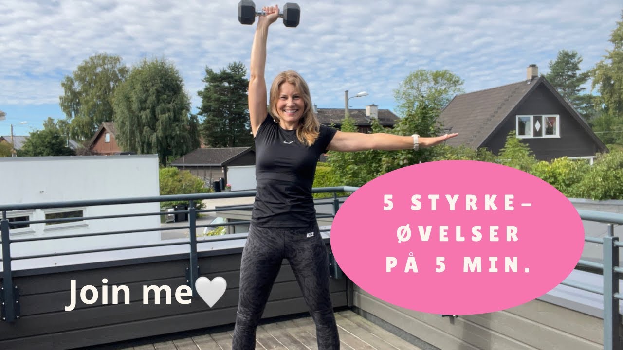 5 ØVELSER MED MANUAL PÅ 5 MINUTTER 🩷 | tren med @pt_monica