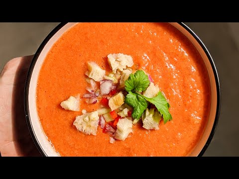 Vidéo: Gaspacho Aux Tomates Jaunes Et Oranges