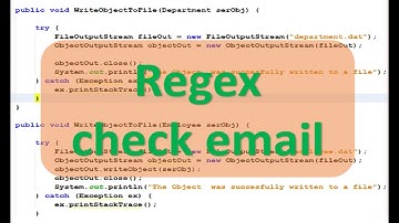 Lập trình Java - Sử dụng regex để check mail
