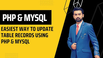 Easiest Way To Update Table Records in PHP MYSQL in Urdu / Hindi