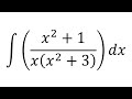 Integral of (x^2 + 1)/(x (x^2 + 3)