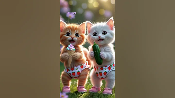 Video 11163411: cat funnycats kitten cutecat, cat kitten cutecat funny, cat kitten cute funnycats, cat fun cute kitten, cucumbers funny cats, laugh cute cat