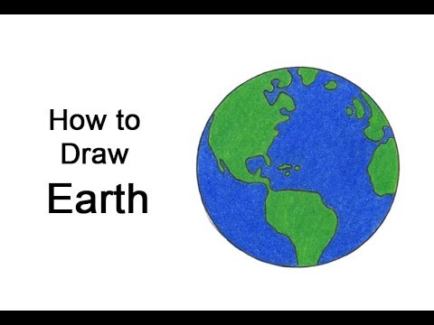 How to Draw Earth - YouTube