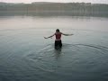 janell falling in water