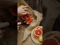 I love cutting a grapefruit into slices