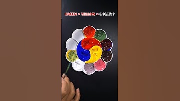 🎨 making 13 color mixing formula from only 3 primary colors #primarycolor #colormixing #satisfying