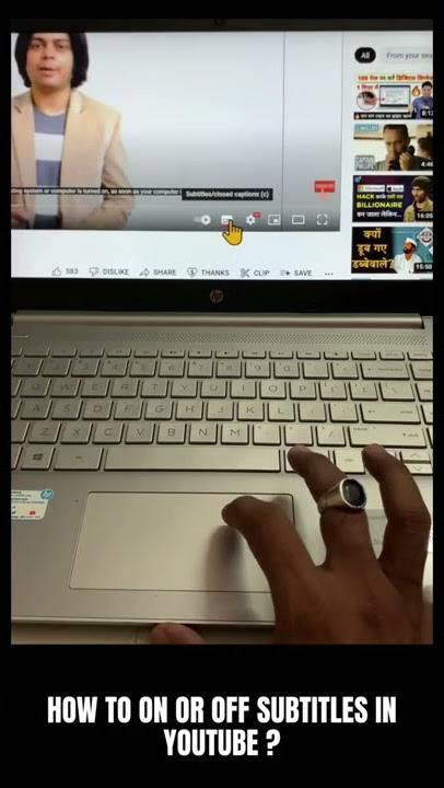 how to on or off subtitles in YouTube?