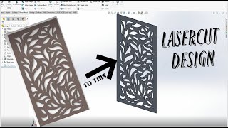 Laser Cutting Design in SolidWorks | Sheet Metal Tutorial + Tips#trending #3danimation #sheetmetal
