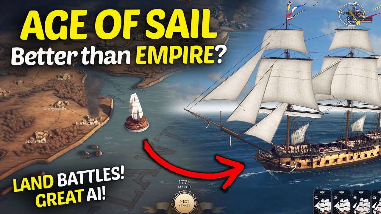 Age Of Sail Realistic Land And Sea Battles Gameplay Review Youtube