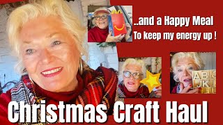 Vlogmas Day 14 \/ A Christmas Craft Haul \/ and A Happy Meal