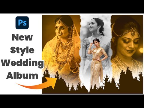 New Style Wedding Album Cover Page|Wedding Album Cover Page Design Photoshop|Photoshop Tutorial