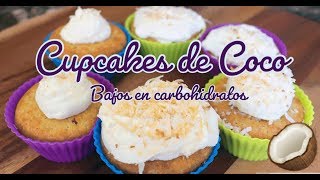 Cupcakes de Coco Keto| Bajos en Carbohidtatos| Sin Gluten |
