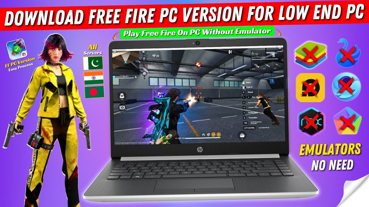Free Fire disponível no PC