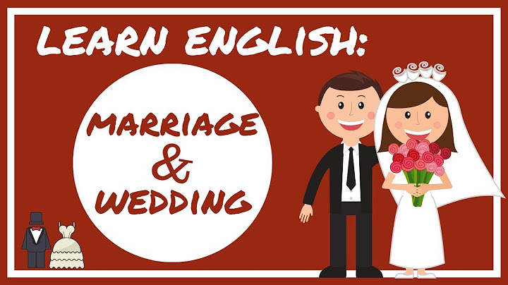 MARRIAGE & WEDDING | Vocabulary and Expressions | Learn American English
