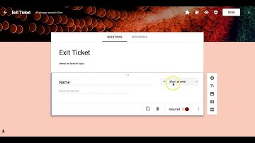Branch logic new google form