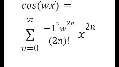 cos(wx)Taylor Maclaurin SERIESSUM LINEST POLYNOMIAL REGRESSION FACT Google Sheets or Excel