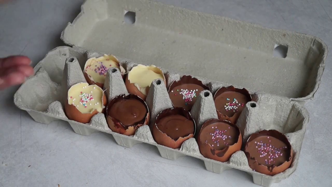 TUTO : Les oeufs de Pâques en chocolat - YouTube