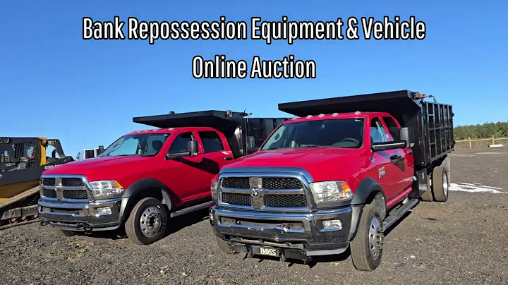 Bank Repossession Vehicle & Equipment Online Auction | Feb. 17-27
