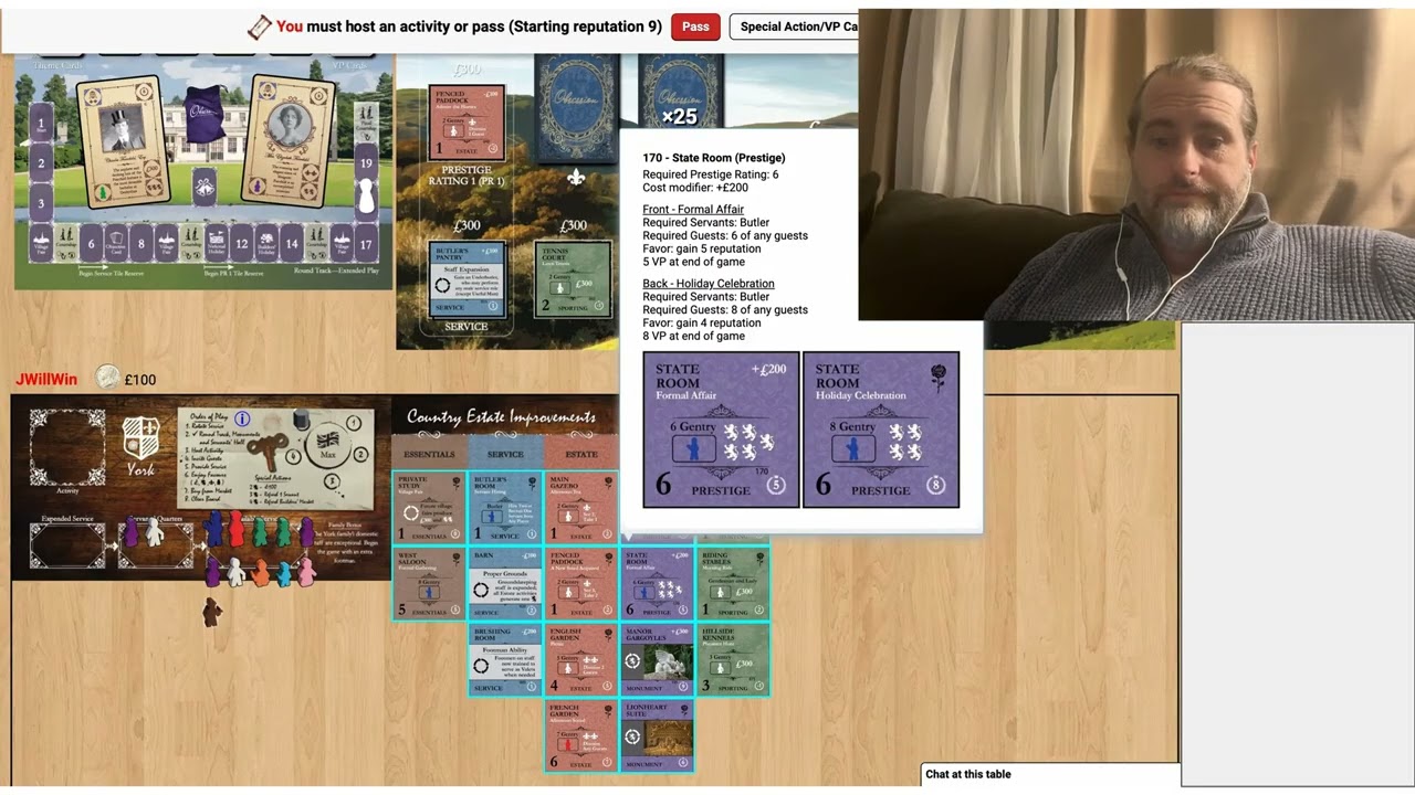 Obsession Board Game: Late Game Victory Point strategy reminder