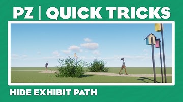 Hide the walkthrough exhibit path! | Planet Zoo: Quick Tricks