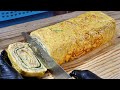 입이 행복한! 계란 한판으로 만드는 역대급 초대형 벽돌 계란말이 / 30 eggs!! amazing giant egg roll omelet / korean street food