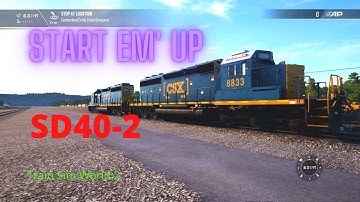 How TO!!! Start the SD40-2/TSW2-Sand Patch Grade