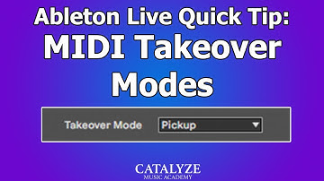 Ableton Live Quick Tip: MIDI Takeover Modes