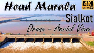 Head Marala Sialkot 2021 - Drone Aerial View 4k