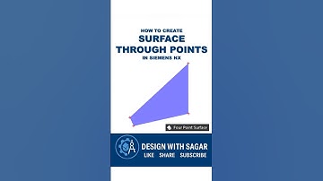 How to Create a Surface Through Points in NX | Siemens NX Surface Modeling Tutorial #designwithsagar