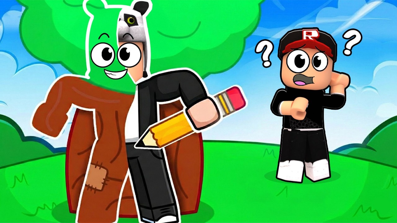 Çizdiğin Şeye DÖNÜŞ ve SAKLAN! - Roblox