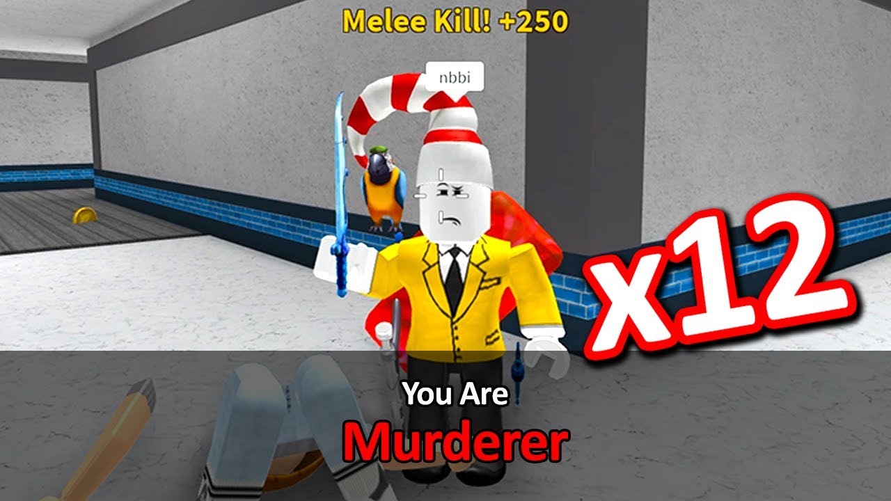 Getting Murderer Everytime In Murder Mystery 2 Youtube - roblox murder mystery 2 hacker gets murderer every time