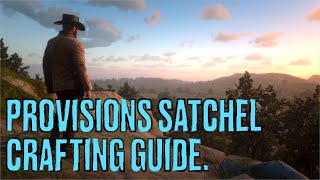 Red Dead Redemption II. Provisions Satchel Crafting Guide.