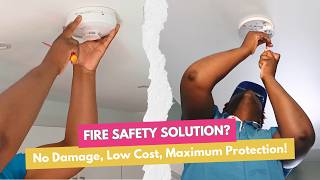 Smoke Alarm Installation Made EASY Without Ceiling Damage!