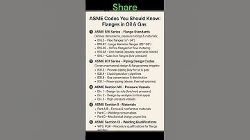 ASME Codes For OIL and GAS industries #oilandgas #flanges #mechanicalengineering #mechanical #trend