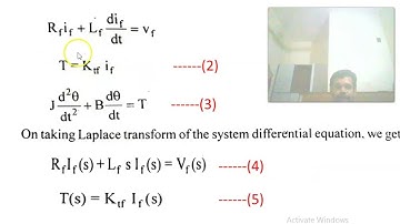 Unit 1 Transfer Function of Field Controlled DC servomotor